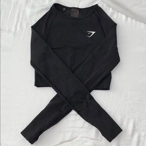 GYMSHARK vital seamless long sleeve crop top